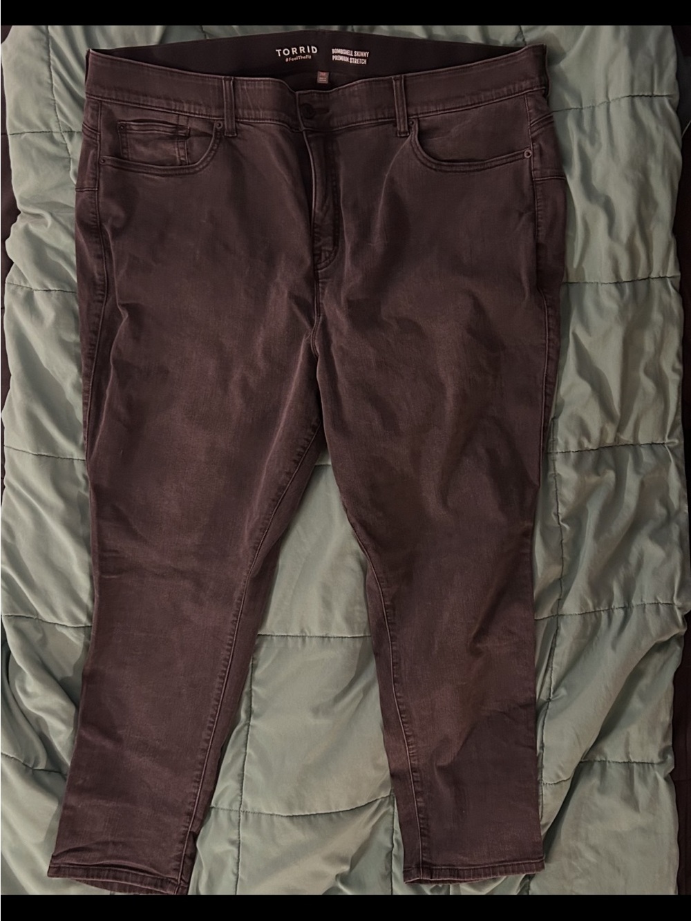 Torrid Gray Bombshell Skinny Jeans